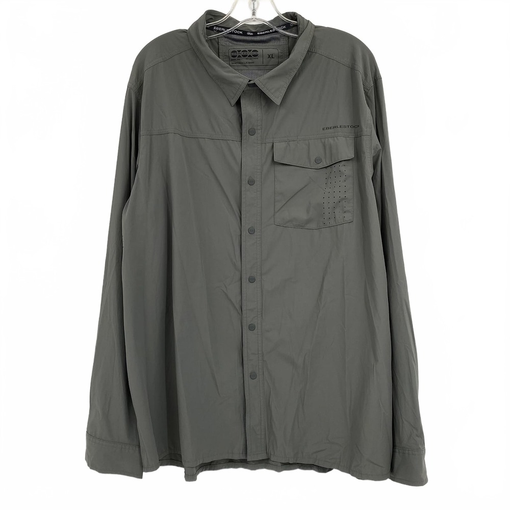 Eberlestock Gray Sawtooth Long Sleeve Snap Button Athletic Shirt | XL Regular